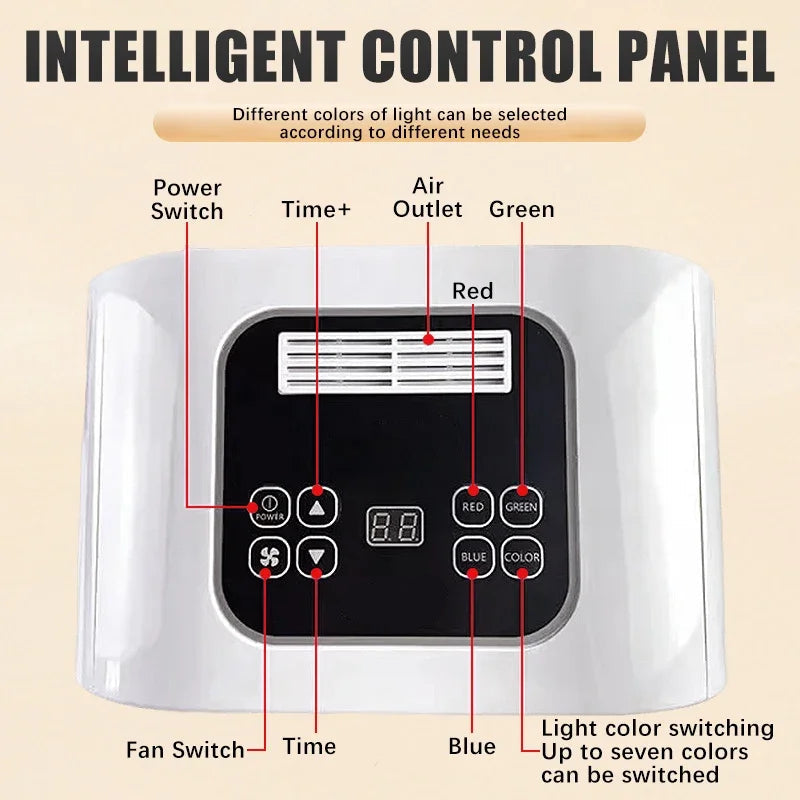Household Portable Foldable PDT Spectrometer 7 Color LED Light Photon Therapy Device Face & Body Mask Remove Therapy Device