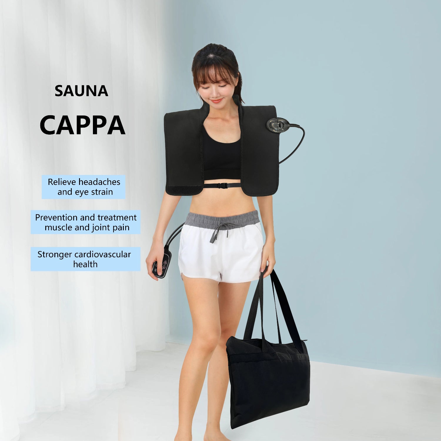 Skincare Wearable Machine Sauna Suit Cape Heating Pad for Bck and Shoulders